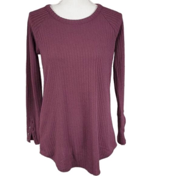 Chaser | Mulberry Purple Thermal Waffle Top, Med - Picture 1 of 7